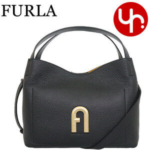 Furla Primula Leather Hobo Shoulder Bag Onyx Black Nero Black Crossbody